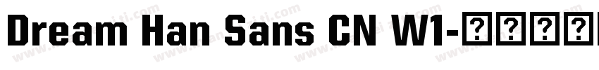Dream Han Sans CN W1字体转换